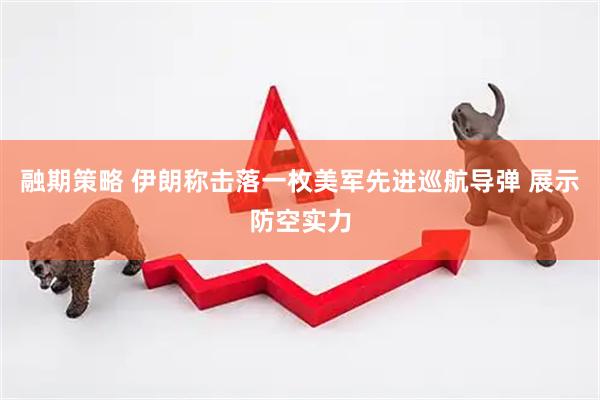 融期策略 伊朗称击落一枚美军先进巡航导弹 展示防空实力