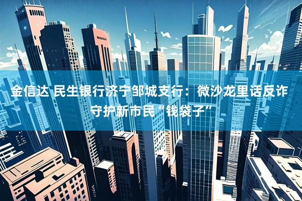 金信达 民生银行济宁邹城支行：微沙龙里话反诈 守护新市民“钱袋子”