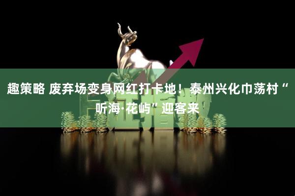 趣策略 废弃场变身网红打卡地！泰州兴化巾荡村“听海·花屿”迎客来